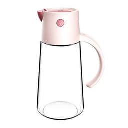 image-Hulk Glass Oil Dispenser with Lid - Automatic Opening Kitchen Bottle