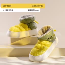 image-Women's Cotton Slippers Winter Warm Fur Snow Boots