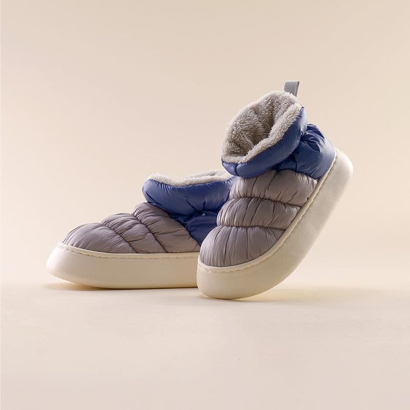 image-Women's Cotton Slippers Winter Warm Fur Snow Boots