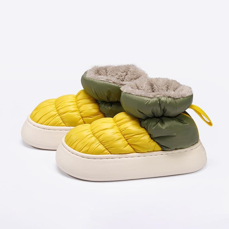 image-Women's Cotton Slippers Winter Warm Fur Snow Boots
