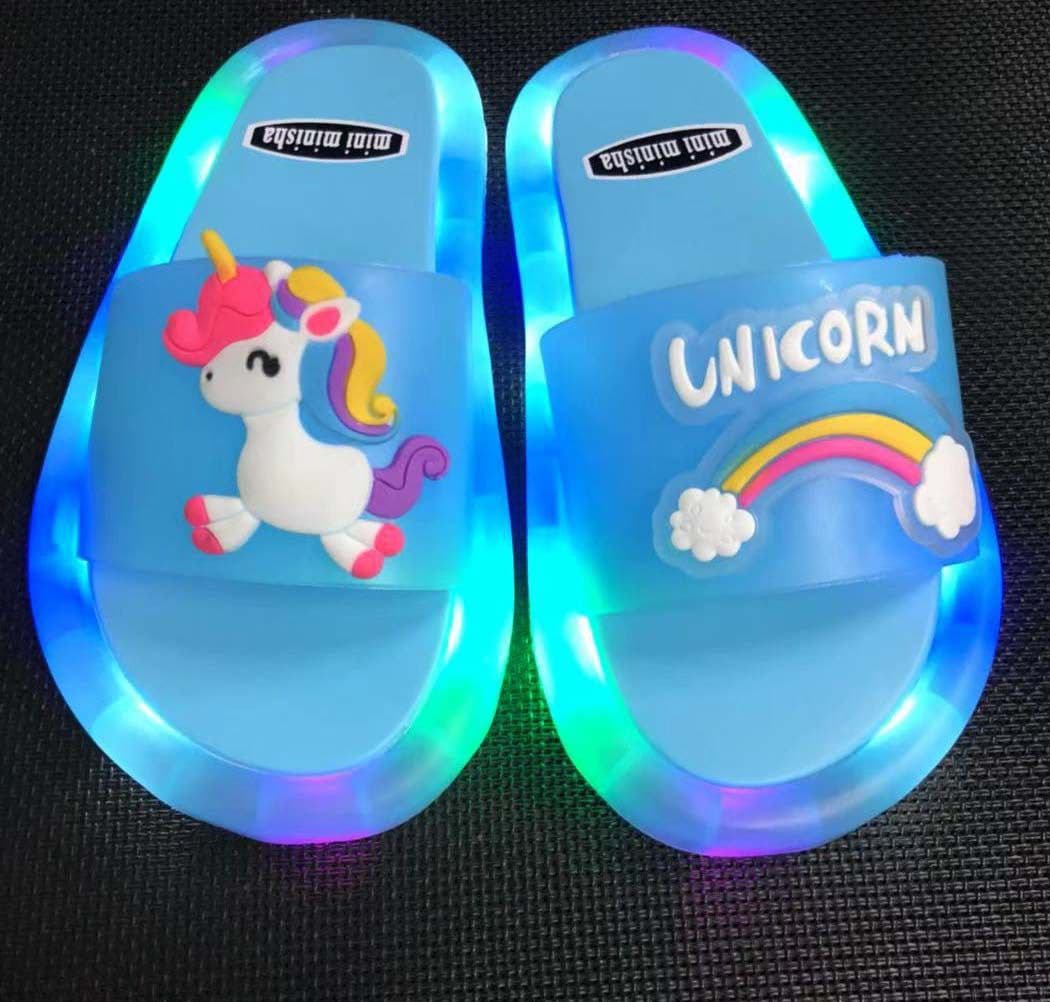 image-Children's Luminous Unicorn Slippers