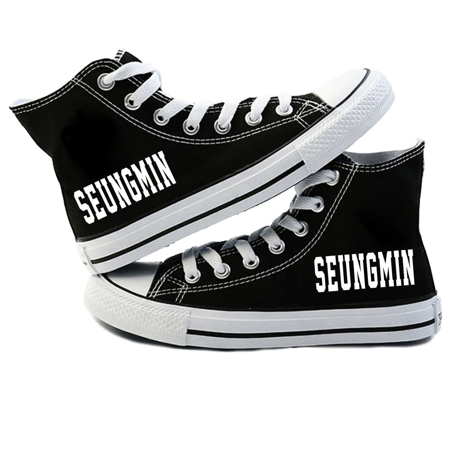 image-Stray Kids Canvas High-Top Shoes Unisex Breathable Sneakers