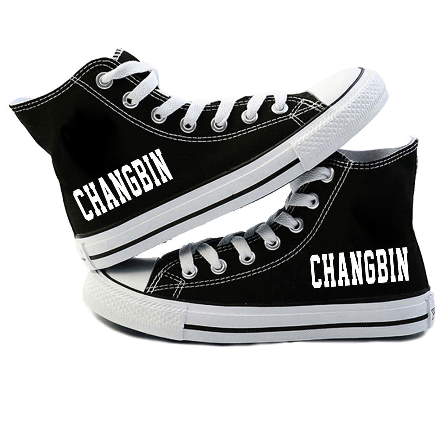 image-Stray Kids Canvas High-Top Shoes Unisex Breathable Sneakers