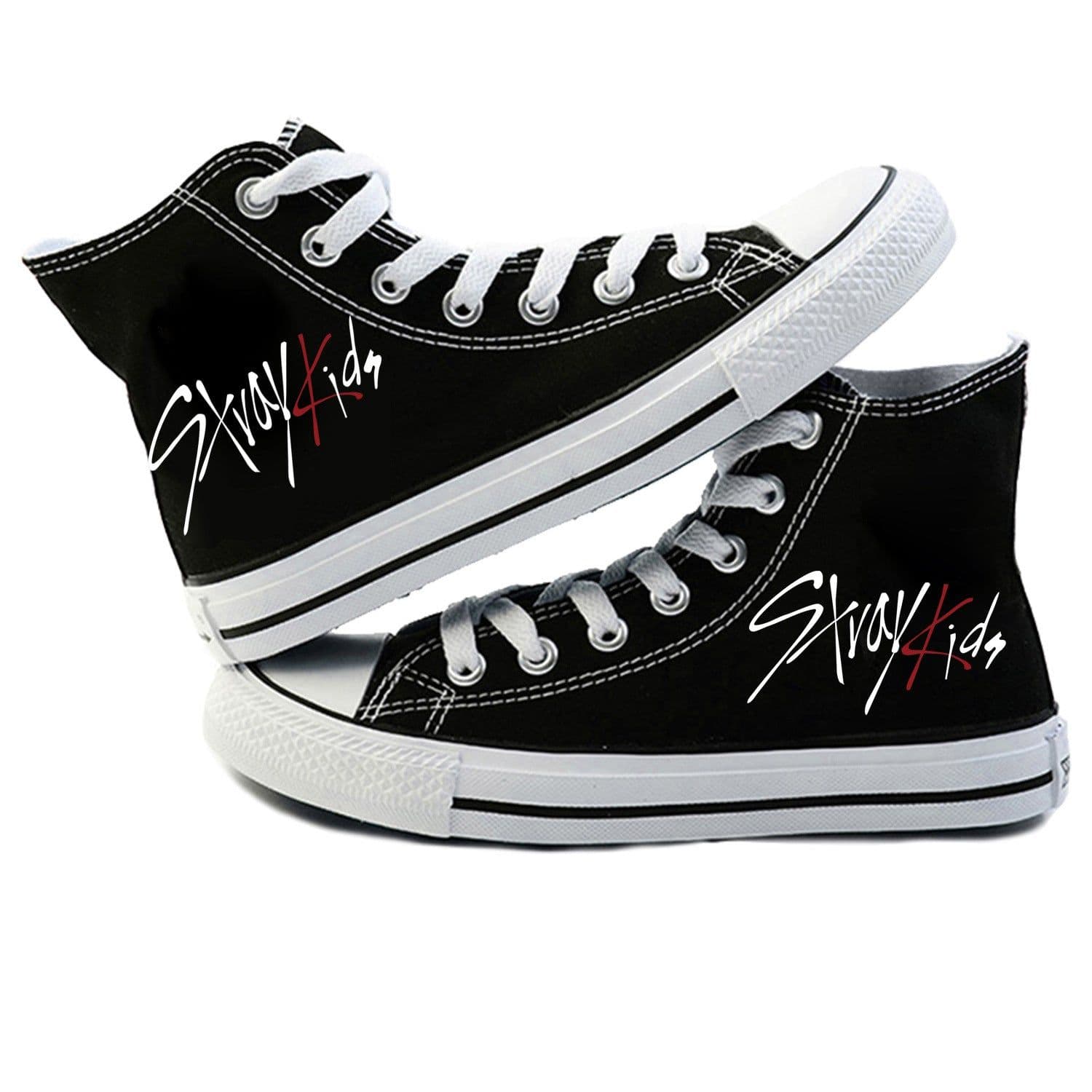 image-Stray Kids Canvas High-Top Shoes Unisex Breathable Sneakers