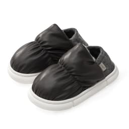 image-Youtune Women's Cotton Slippers Waterproof PU Leather Winter Warm