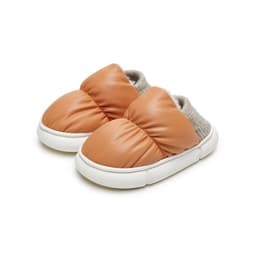 image-Youtune Women's Cotton Slippers Waterproof PU Leather Winter Warm