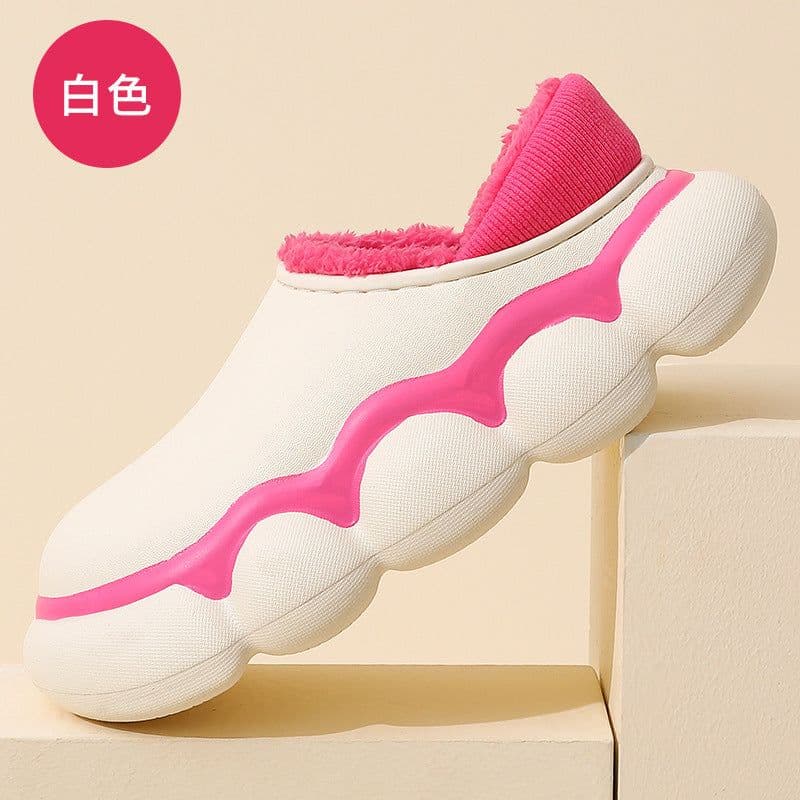 image-An Sham Fen Unisex Cotton Slippers Waterproof Non-Slip EVA Sole