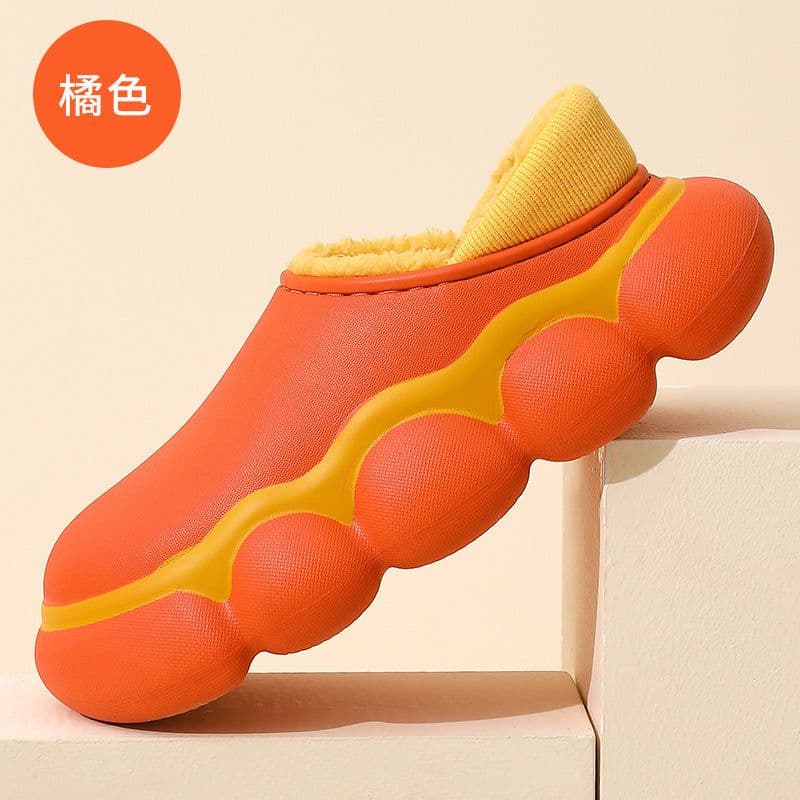 image-An Sham Fen Unisex Cotton Slippers Waterproof Non-Slip EVA Sole
