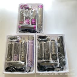 image-5-in-1 Hot Air Brush Curling Iron Hair Dryer Styling Comb
