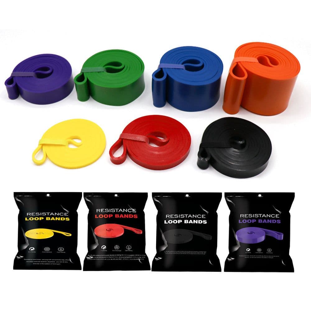 image-Resistance Band with Handles and Door Anchor - TPE Latex Yoga Fitness