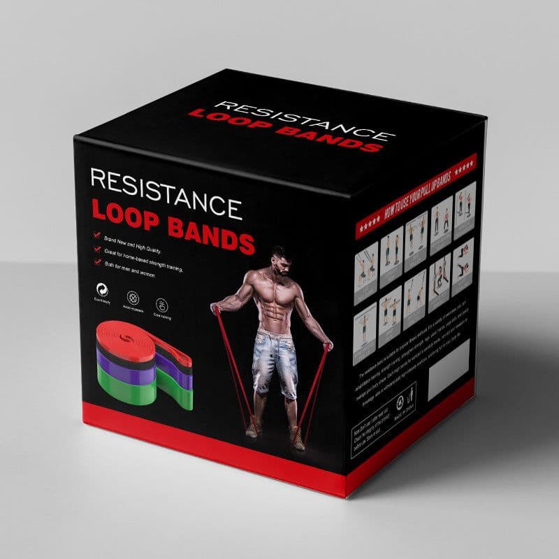 image-Resistance Band with Handles and Door Anchor - TPE Latex Yoga Fitness