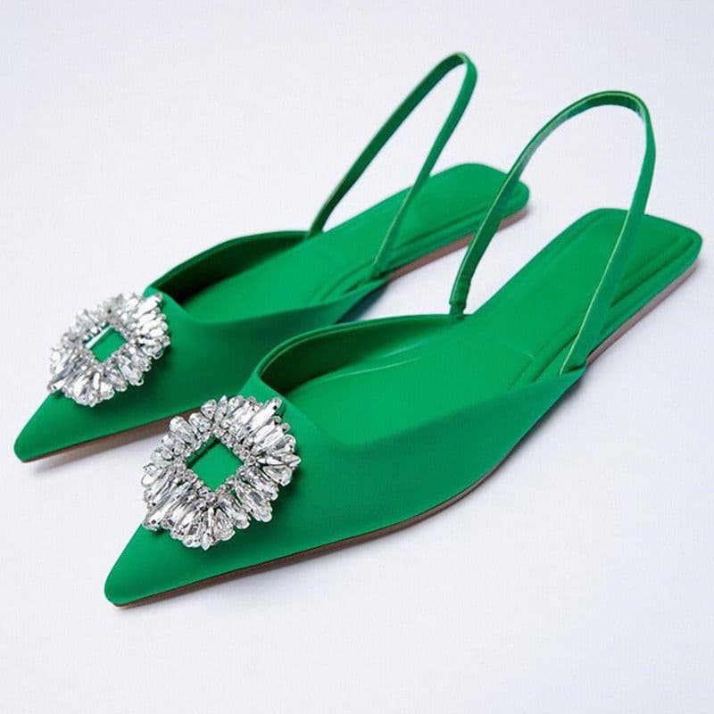 image-Women's Pointed Toe Stiletto Mules High Heel Sandals Size 35-43