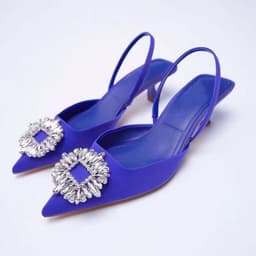 image-Women's Pointed Toe Stiletto Mules High Heel Sandals Size 35-43