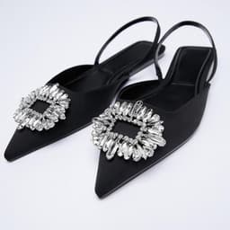 image-Women's Pointed Toe Stiletto Mules High Heel Sandals Size 35-43