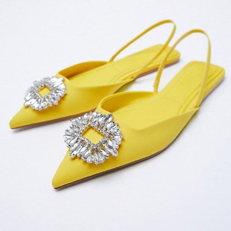 image-Women's Pointed Toe Stiletto Mules High Heel Sandals Size 35-43