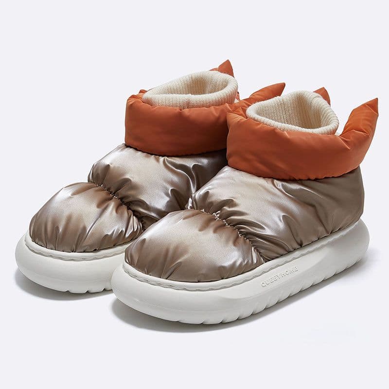 image-Love Home EVA Down Cotton Slippers Indoor Outdoor Unisex