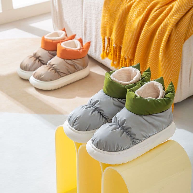 image-Love Home EVA Down Cotton Slippers Indoor Outdoor Unisex