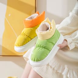 image-Love Home EVA Down Cotton Slippers Indoor Outdoor Unisex