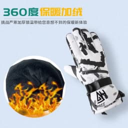 image-THREE SNOWMEN Ski Gloves Waterproof Touchscreen Winter Gloves