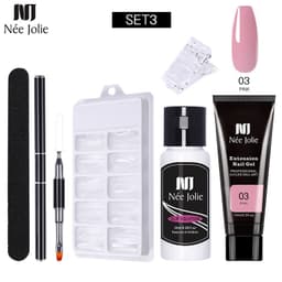image-NeeJolie Nail Extension Gel Kit 15-Piece Set Paper-Free