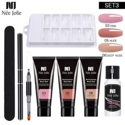 image-NeeJolie Nail Extension Gel Kit 15-Piece Set Paper-Free