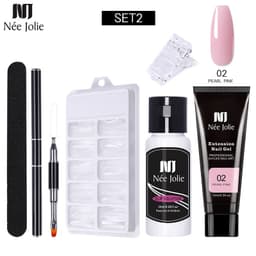 image-NeeJolie Nail Extension Gel Kit 15-Piece Set Paper-Free