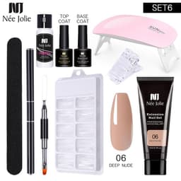 image-NeeJolie Nail Extension Gel Kit 15-Piece Set Paper-Free