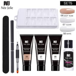 image-NeeJolie Nail Extension Gel Kit 15-Piece Set Paper-Free