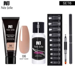 image-NeeJolie Nail Extension Gel Kit 15-Piece Set Paper-Free