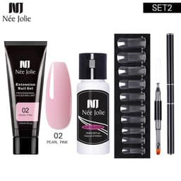 image-NeeJolie Nail Extension Gel Kit 15-Piece Set Paper-Free