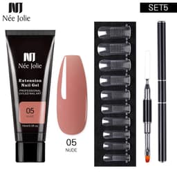 image-NeeJolie Nail Extension Gel Kit 15-Piece Set Paper-Free