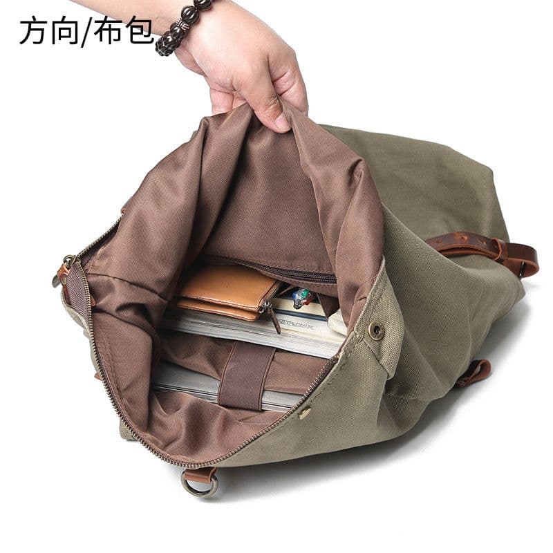 image-Canvas Travel Backpack 20-35L Vintage Style Large Capacity