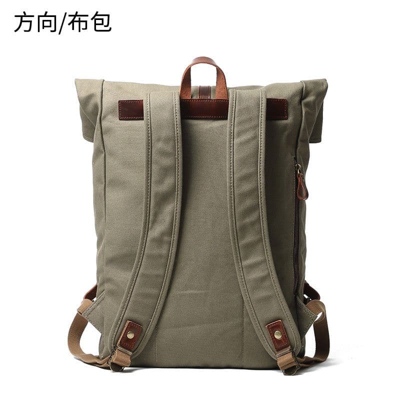 image-Canvas Travel Backpack 20-35L Vintage Style Large Capacity