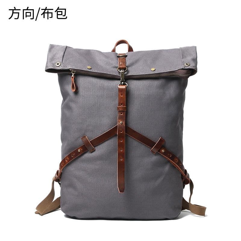 image-Canvas Travel Backpack 20-35L Vintage Style Large Capacity