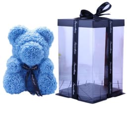 image-Rose Bear with Wedding Dress 40cm Flower Bear Gift