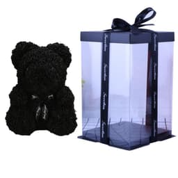 image-Rose Bear with Wedding Dress 40cm Flower Bear Gift