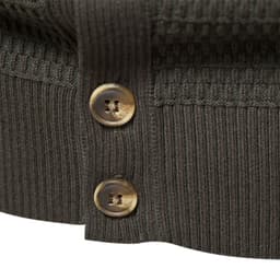 image-Men's Cotton Cardigan Sweater Stand Collar Navy Blue XXL