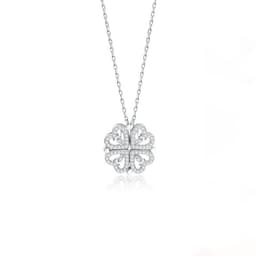 image-Lucky Leaf Grass Magnet Attracts Light Luxury AccessoriesA Multi-wear Clavicle Chain Four-leaf Clover Necklace