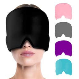 image-Cold Compress Head Cover Eye Mask Ice Pack for Headache Relief