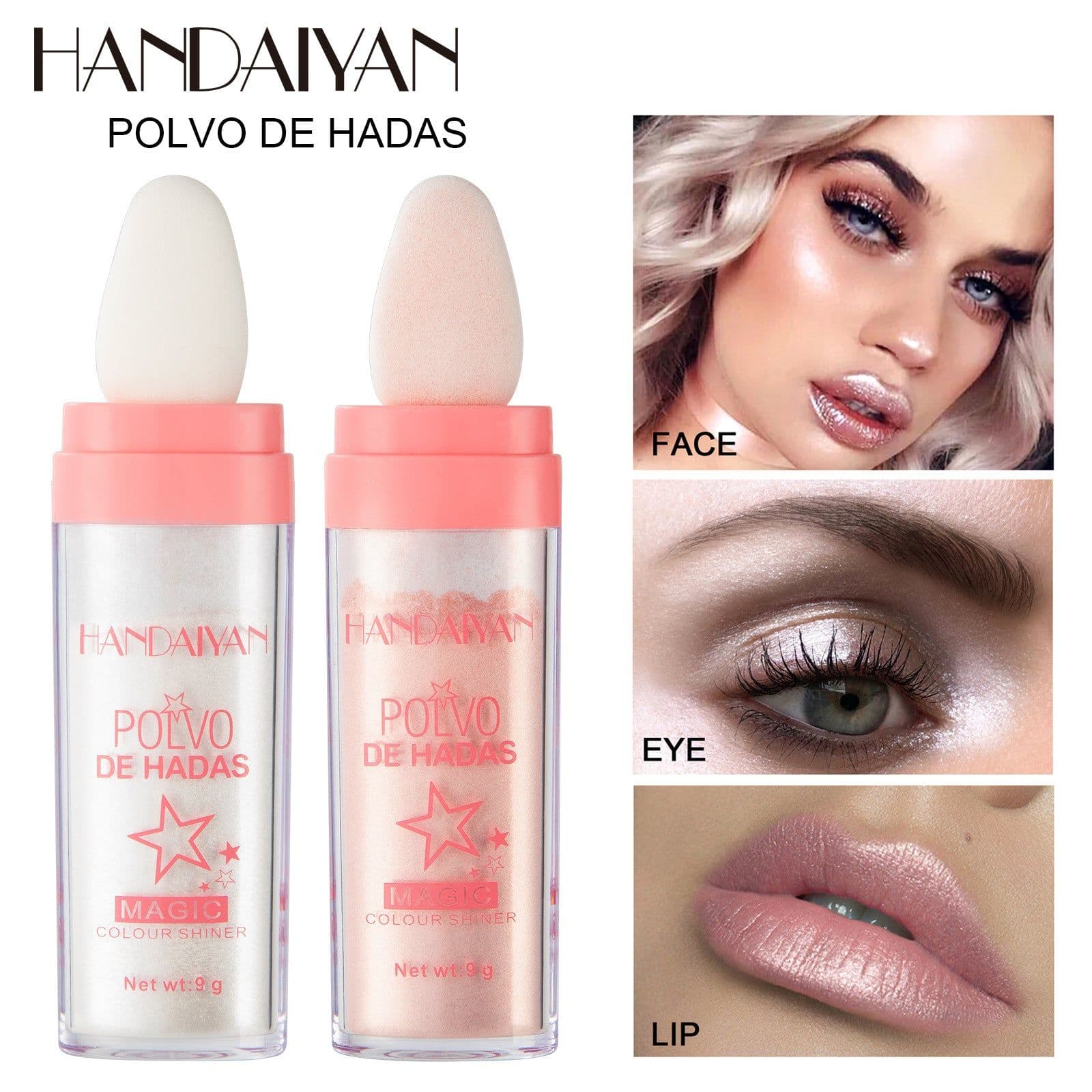 image-15g White Moonlight Highlighter Powder Shimmer Face Body Makeup