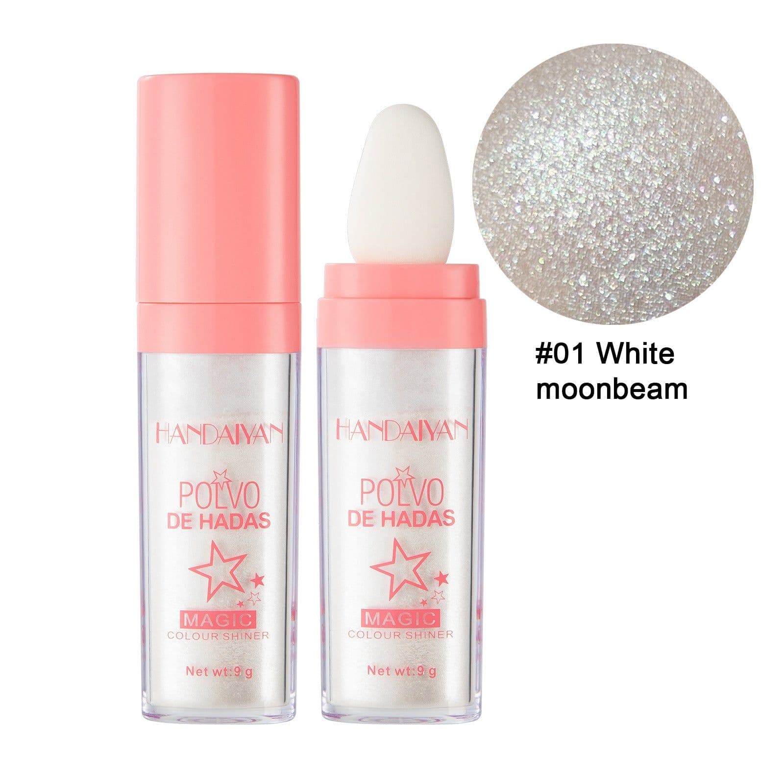 image-15g White Moonlight Highlighter Powder Shimmer Face Body Makeup