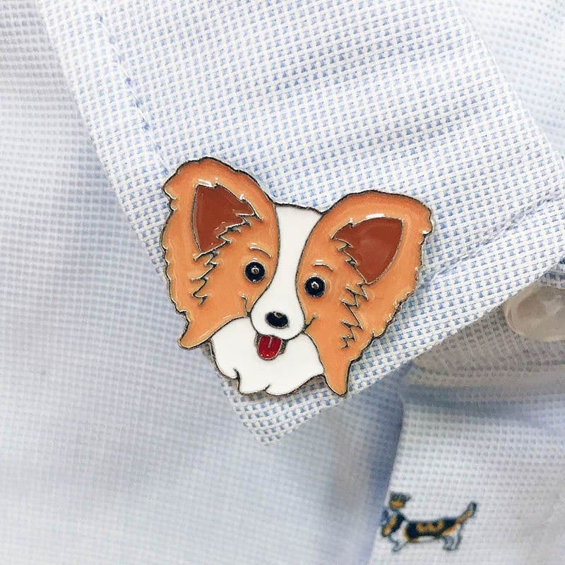 image-Pet Dog Brooch Pin Metal Animal Badge Accessory