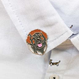 image-Pet Dog Brooch Pin Metal Animal Badge Accessory