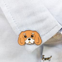 image-Pet Dog Brooch Pin Metal Animal Badge Accessory