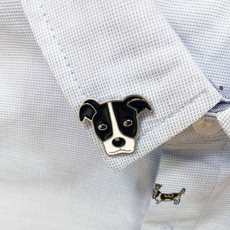 image-Pet Dog Brooch Pin Metal Animal Badge Accessory