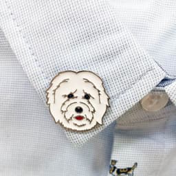 image-Pet Dog Brooch Pin Metal Animal Badge Accessory
