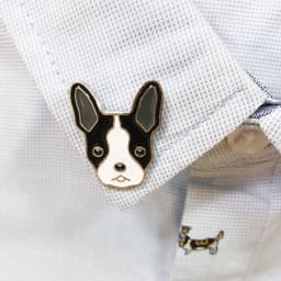 image-Pet Dog Brooch Pin Metal Animal Badge Accessory