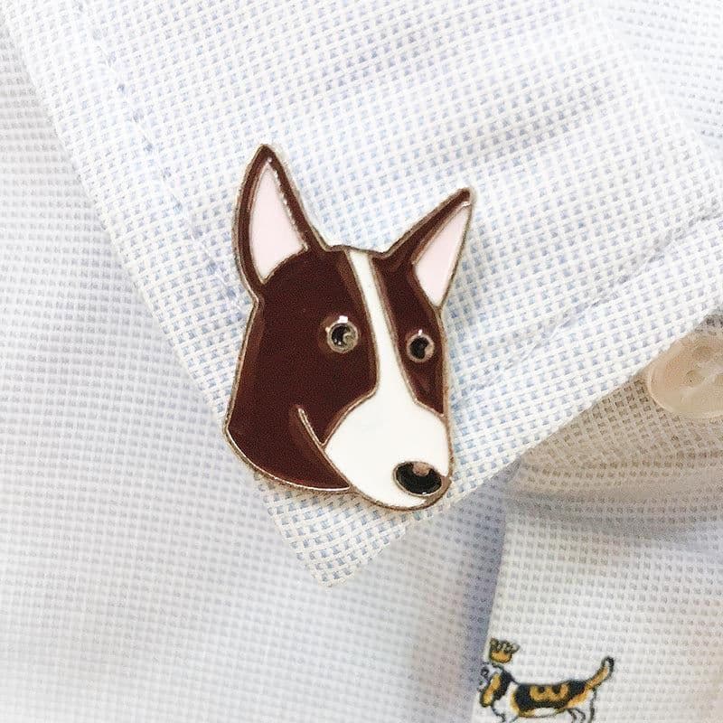 image-Pet Dog Brooch Pin Metal Animal Badge Accessory