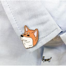 image-Pet Dog Brooch Pin Metal Animal Badge Accessory