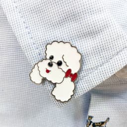 image-Pet Dog Brooch Pin Metal Animal Badge Accessory